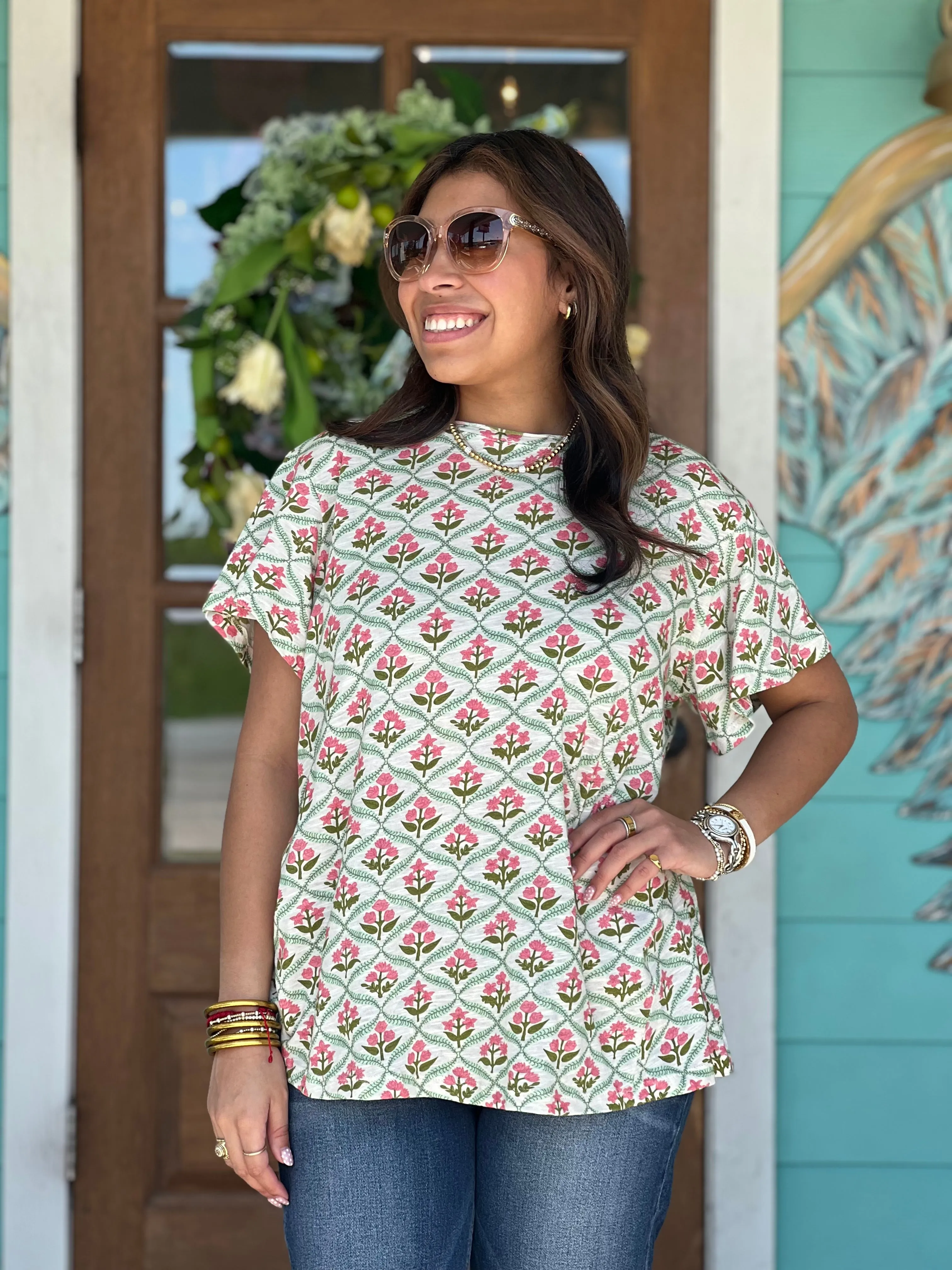 Flower Fields Basic Tee