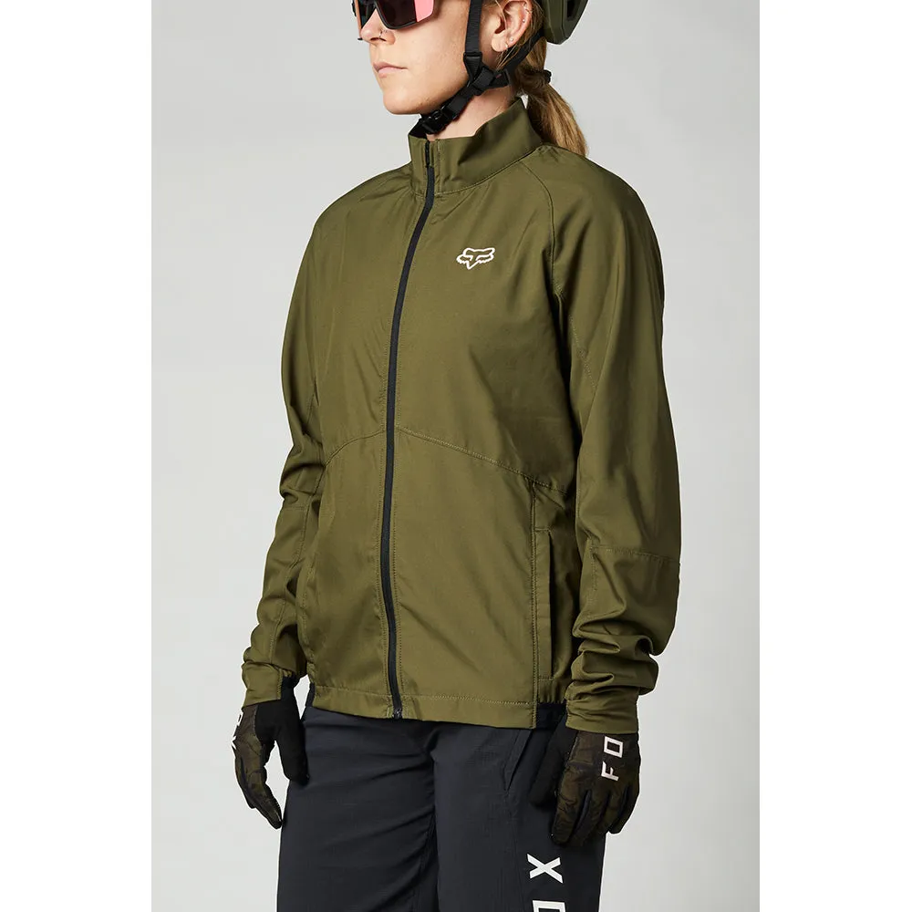 FOX WOMENS RANGER WIND JACKET [OLIVE GREEN]