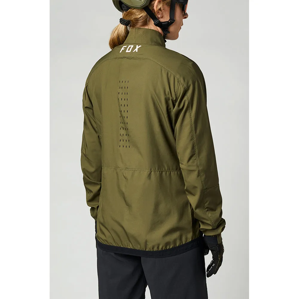 FOX WOMENS RANGER WIND JACKET [OLIVE GREEN]