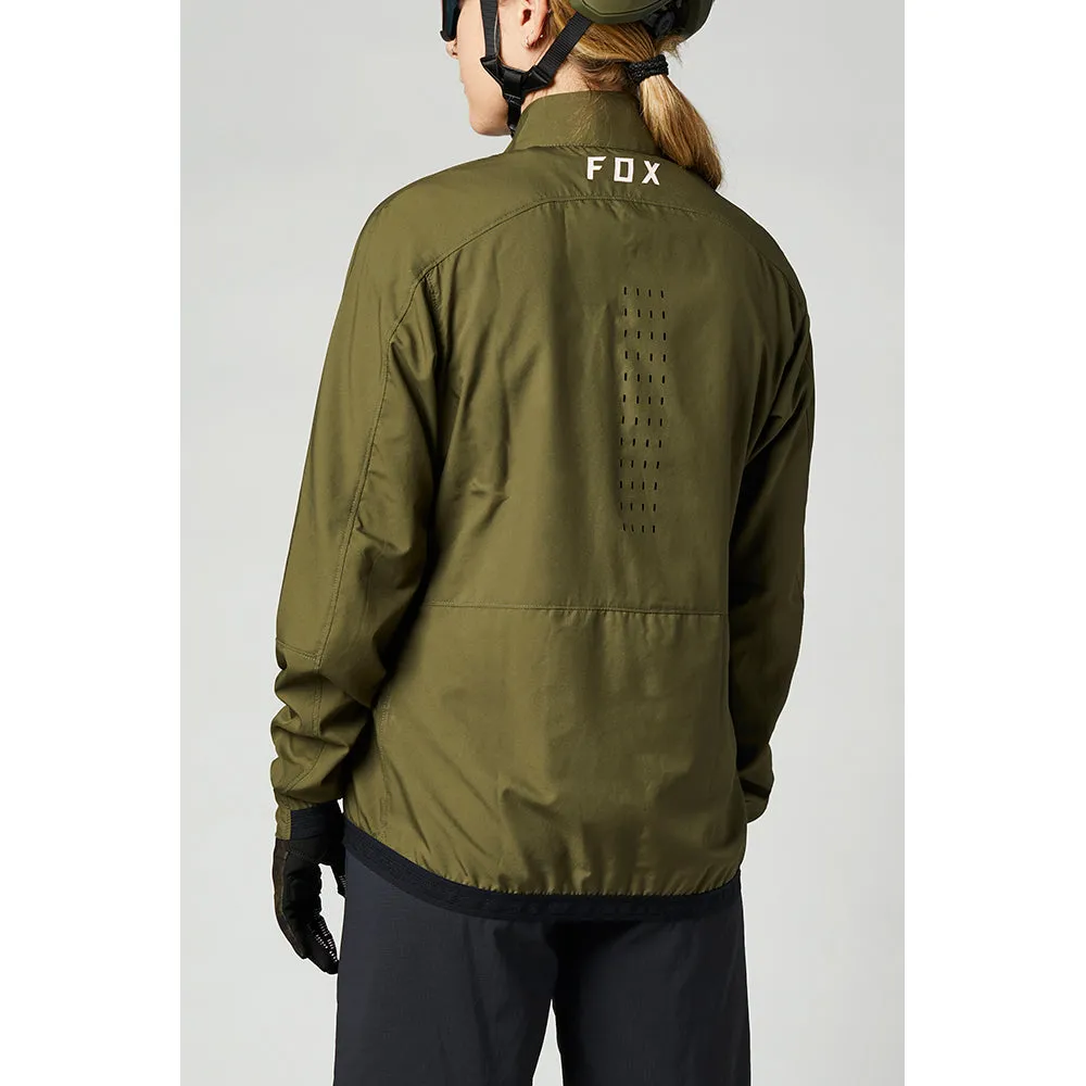 FOX WOMENS RANGER WIND JACKET [OLIVE GREEN]