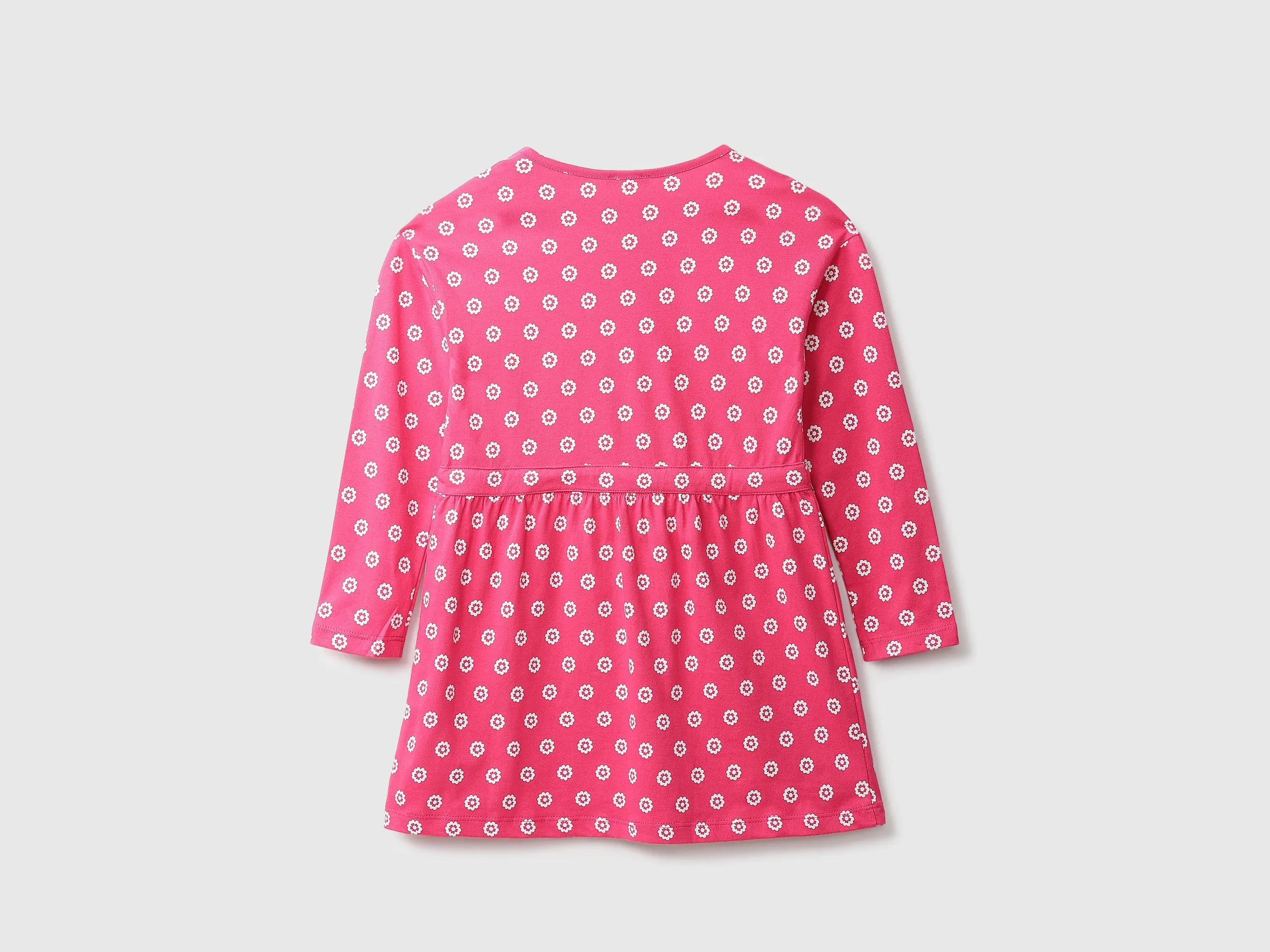 Fuchsia Floral Print Dress