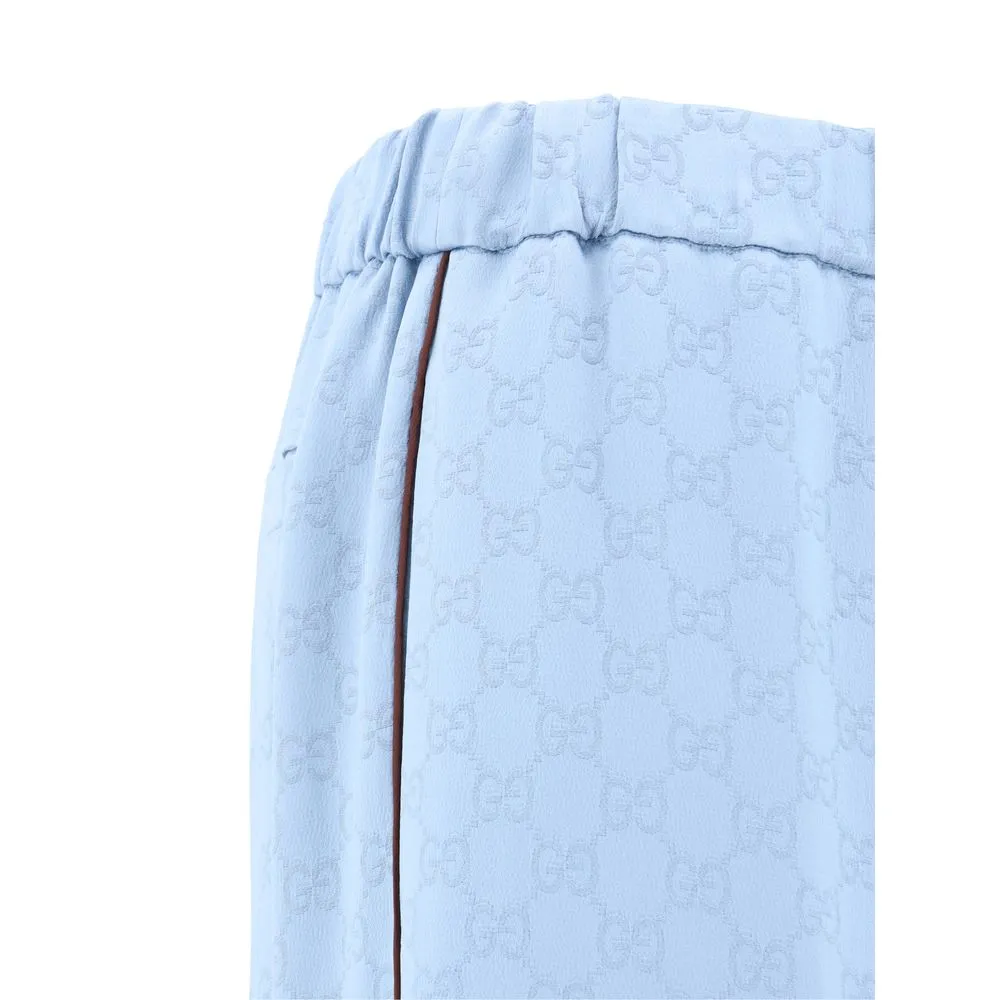 GG pattern satin Pants