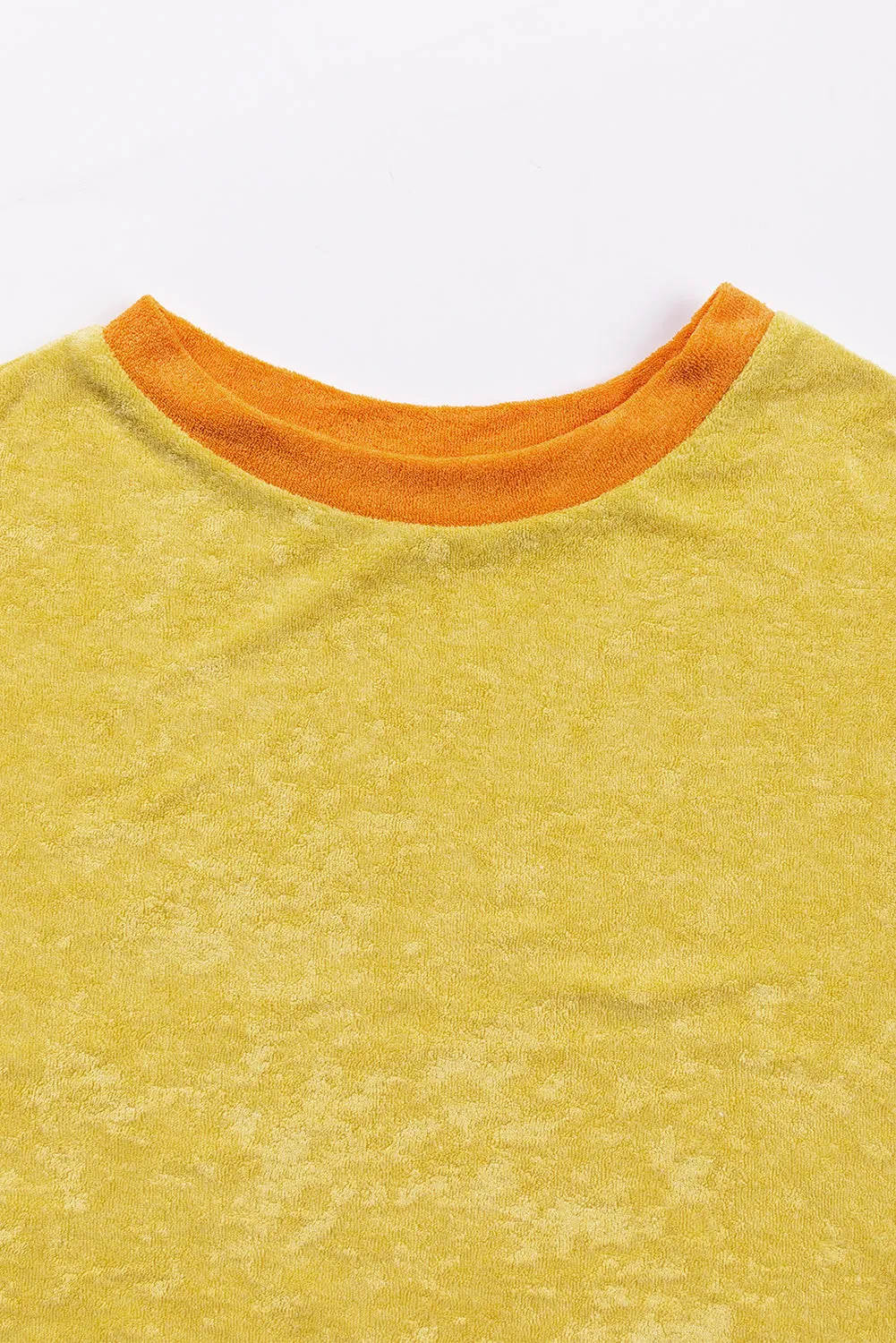 Ginger Colorblock Striped Sleeve Patchwork Drop Shoulder Top