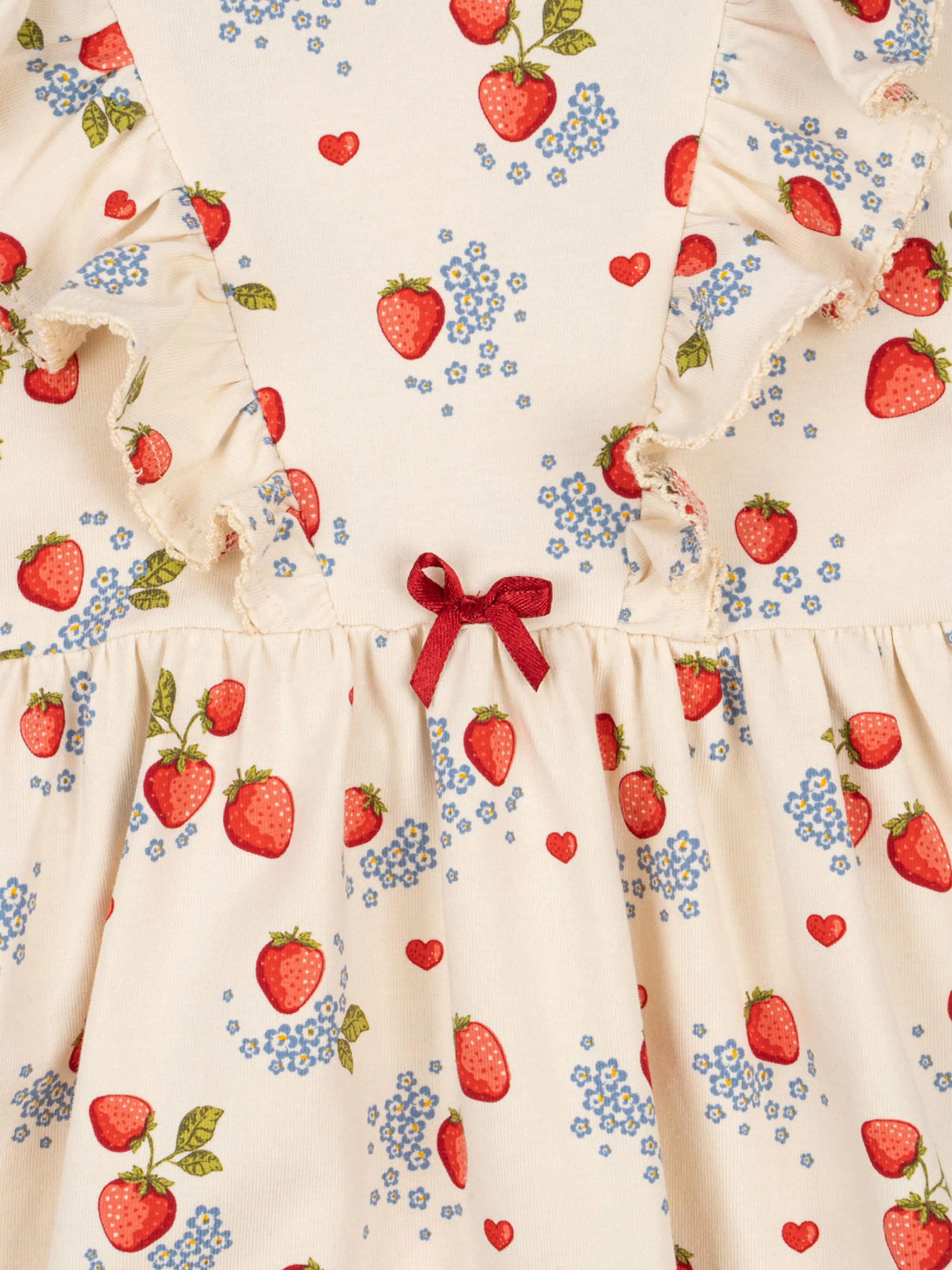 Girls Marmalade Basic Frill Dress in Ivory