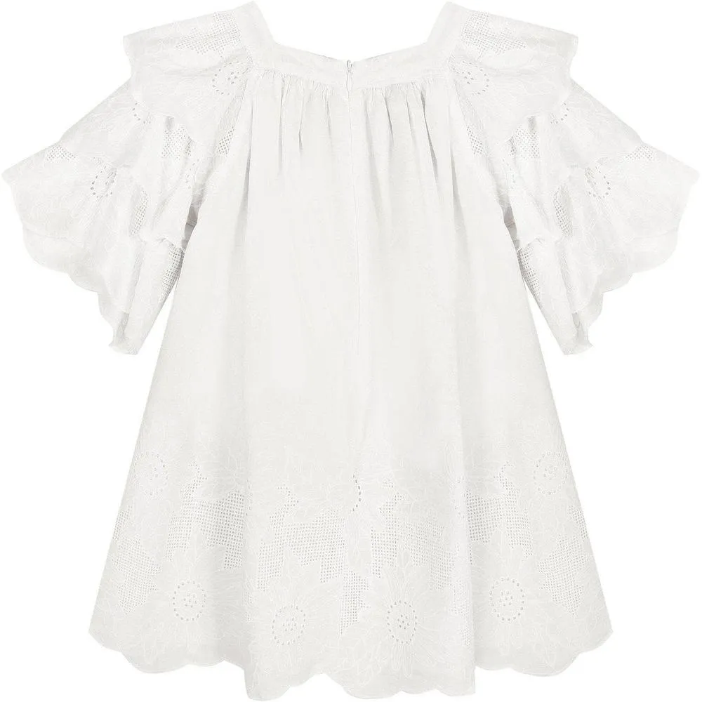 Girls Off White Dress