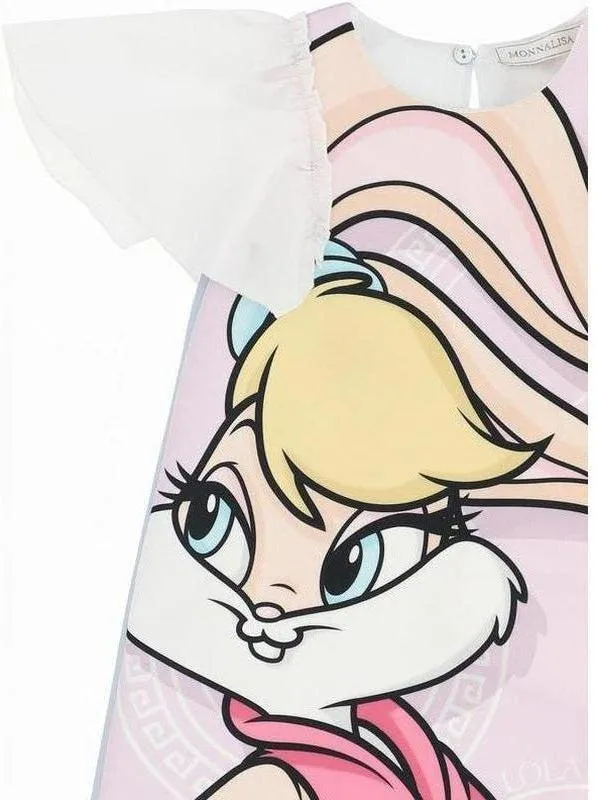Girls Pink Lola & Bugs Bunny Dress