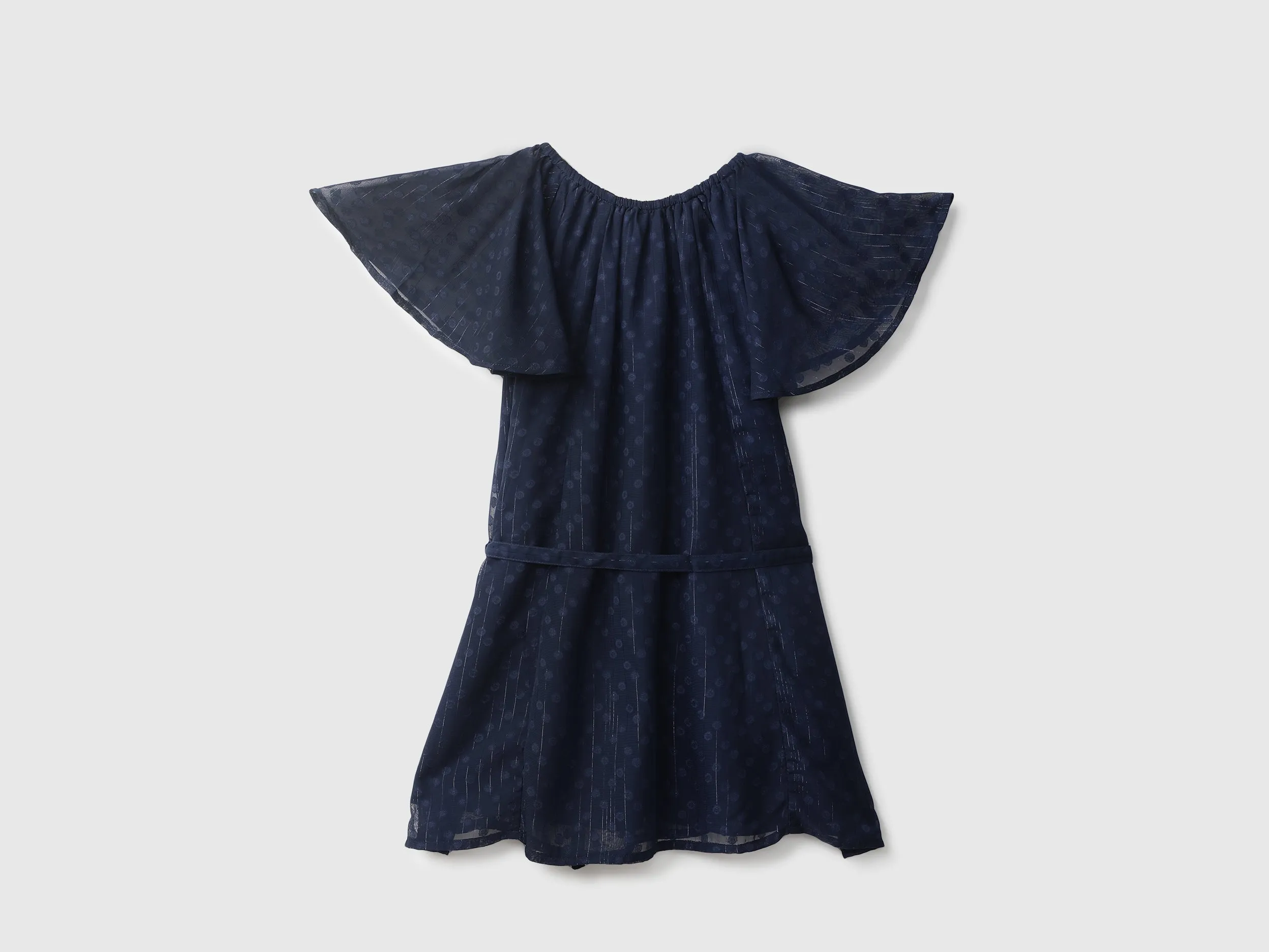 Girls Printed Round Neck Dress