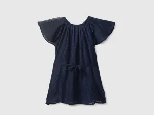 Girls Printed Round Neck Dress