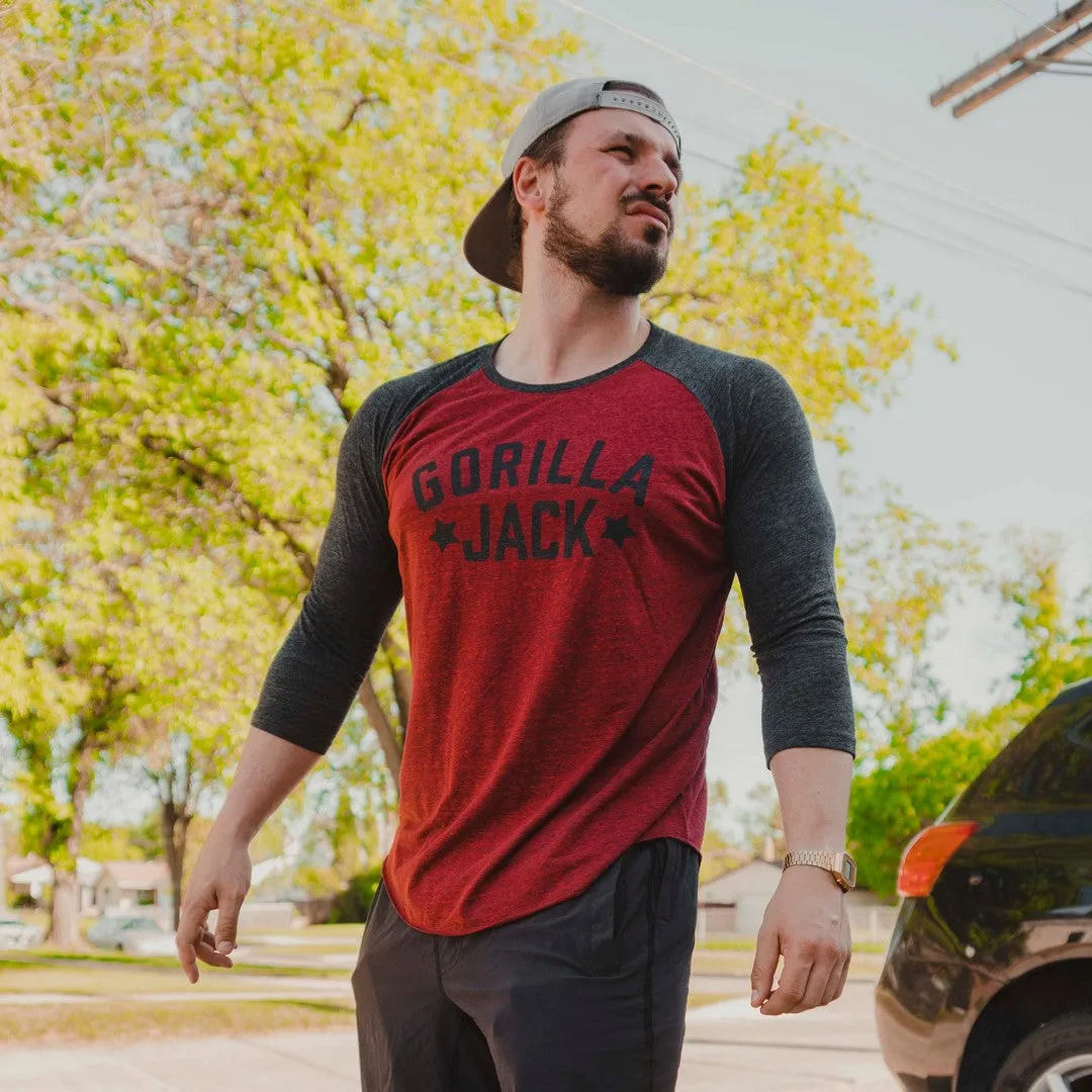 GJ Baseball Tee - Red & Black (Men's)