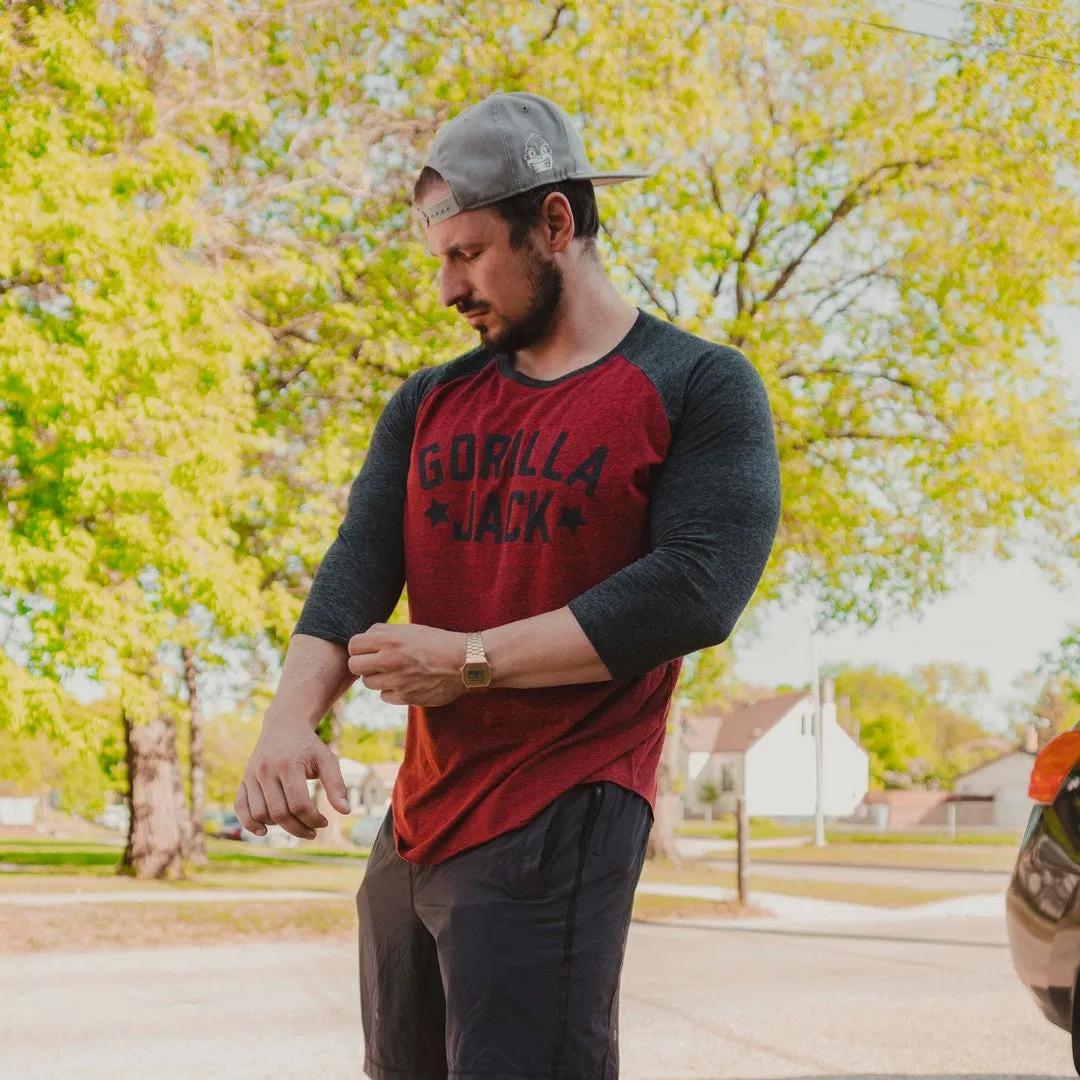 GJ Baseball Tee - Red & Black (Men's)