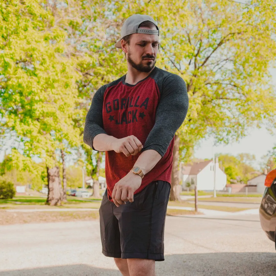 GJ Baseball Tee - Red & Black (Men's)