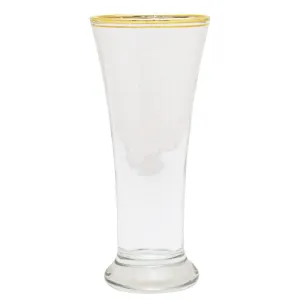 Glacier Milkshake 6 Piece Glass - Clear & Gold