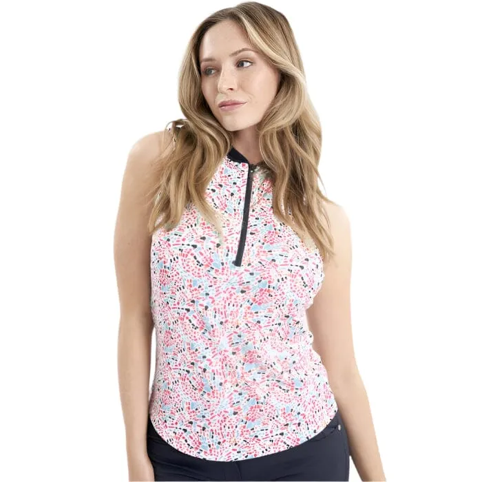 Green Lamb Odessa Printed Golf Polo Shirt