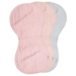 Green Sprouts Organic Cotton Muslin Burp Cloths (3-Pack) - Rose