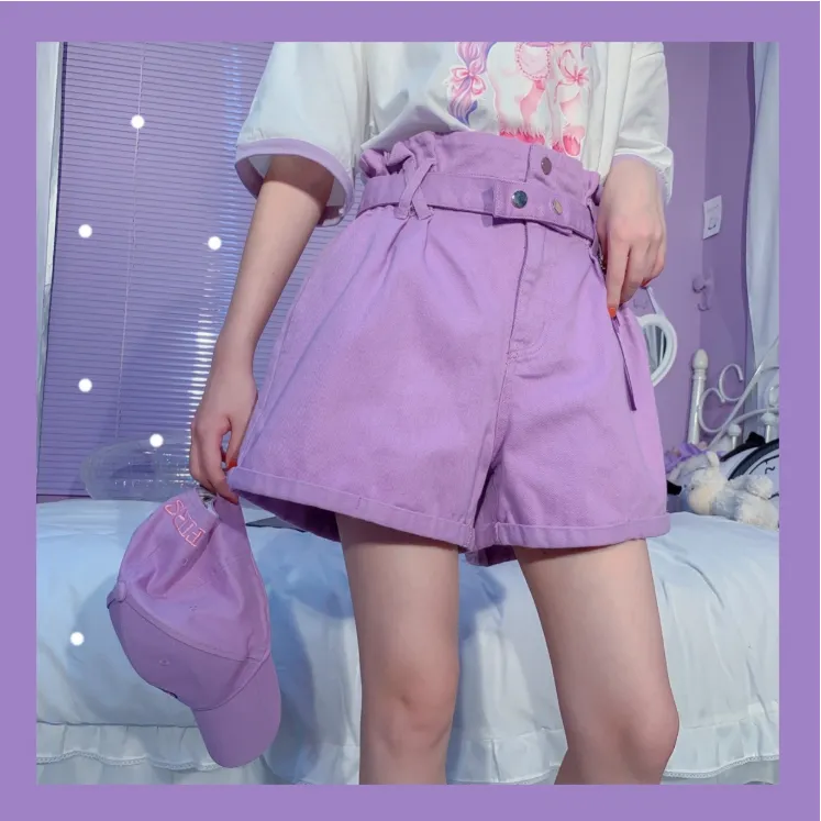 Harajuku purple shorts KF81299