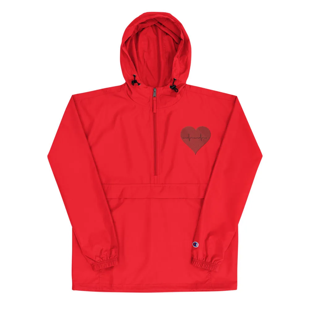 Heart Healthy Embroidered Champion Packable Jacket