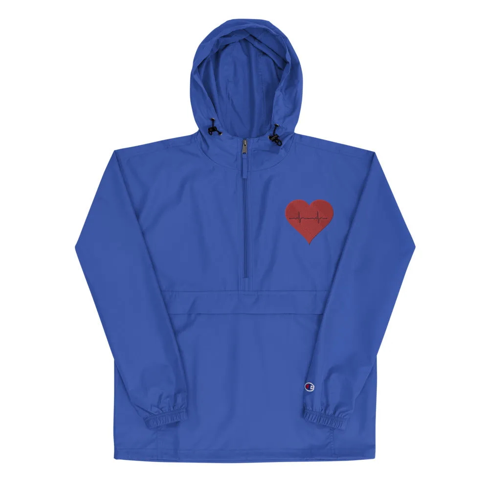 Heart Healthy Embroidered Champion Packable Jacket