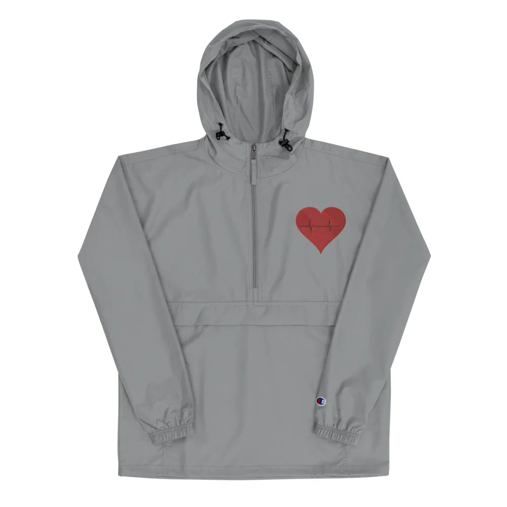 Heart Healthy Embroidered Champion Packable Jacket