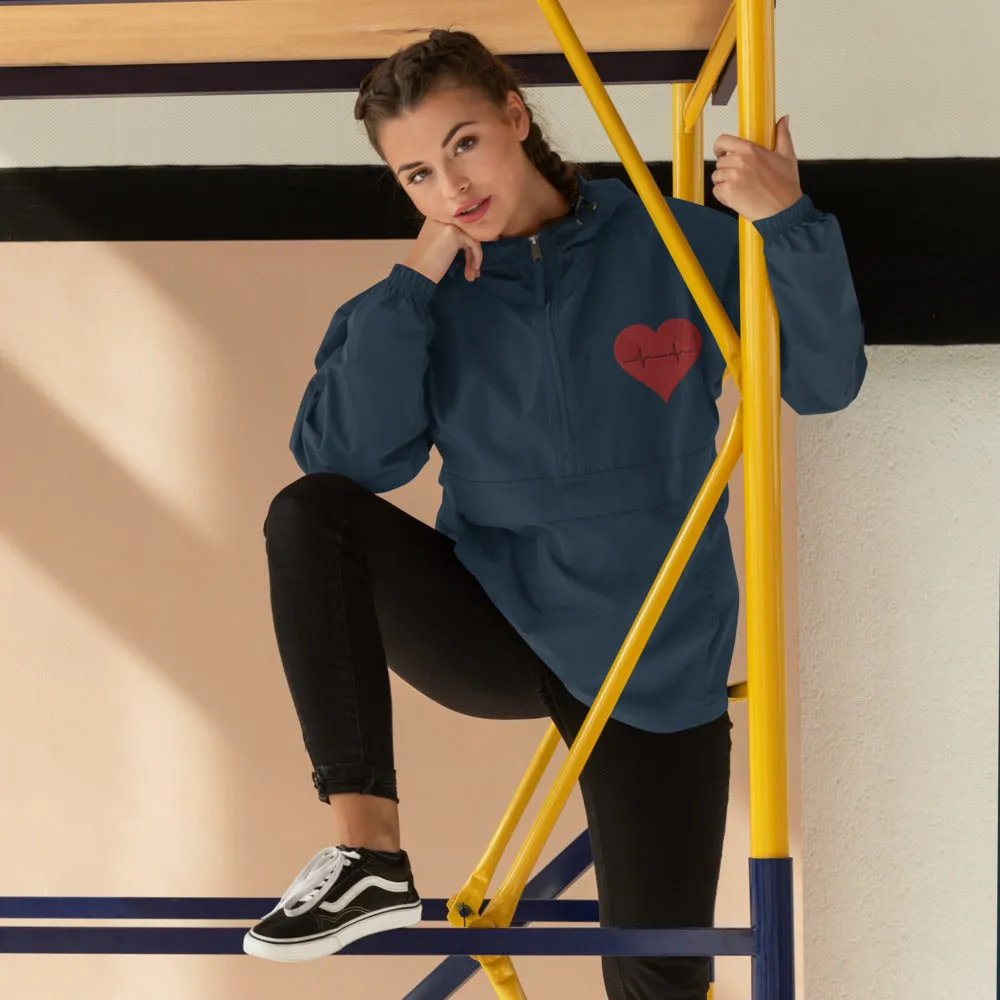 Heart Healthy Embroidered Champion Packable Jacket