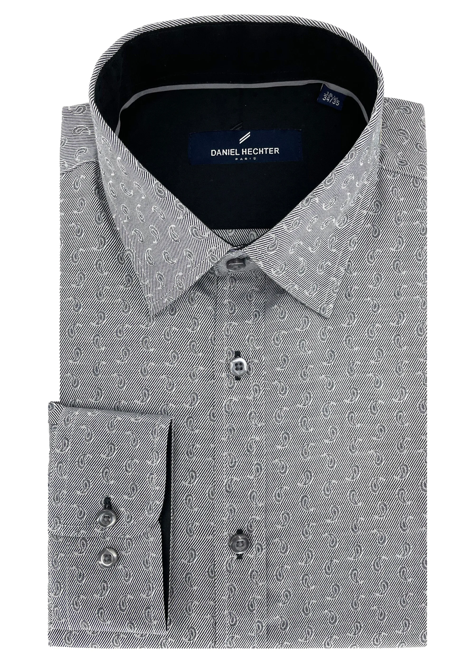 Hechter Paris Paisley Slim Fit Dress Non-Iron Shirt