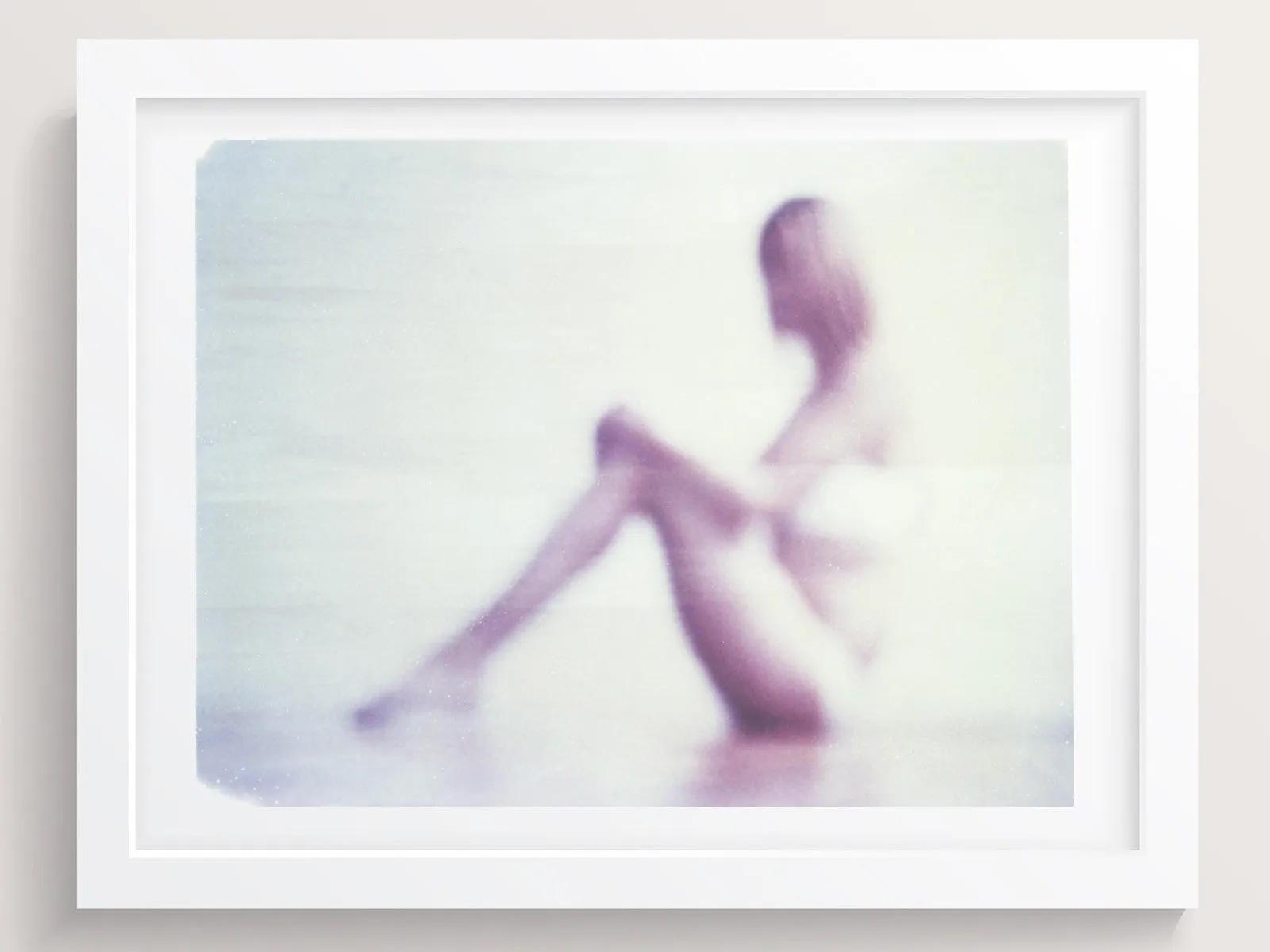 Her Silhouette Dipped In White
