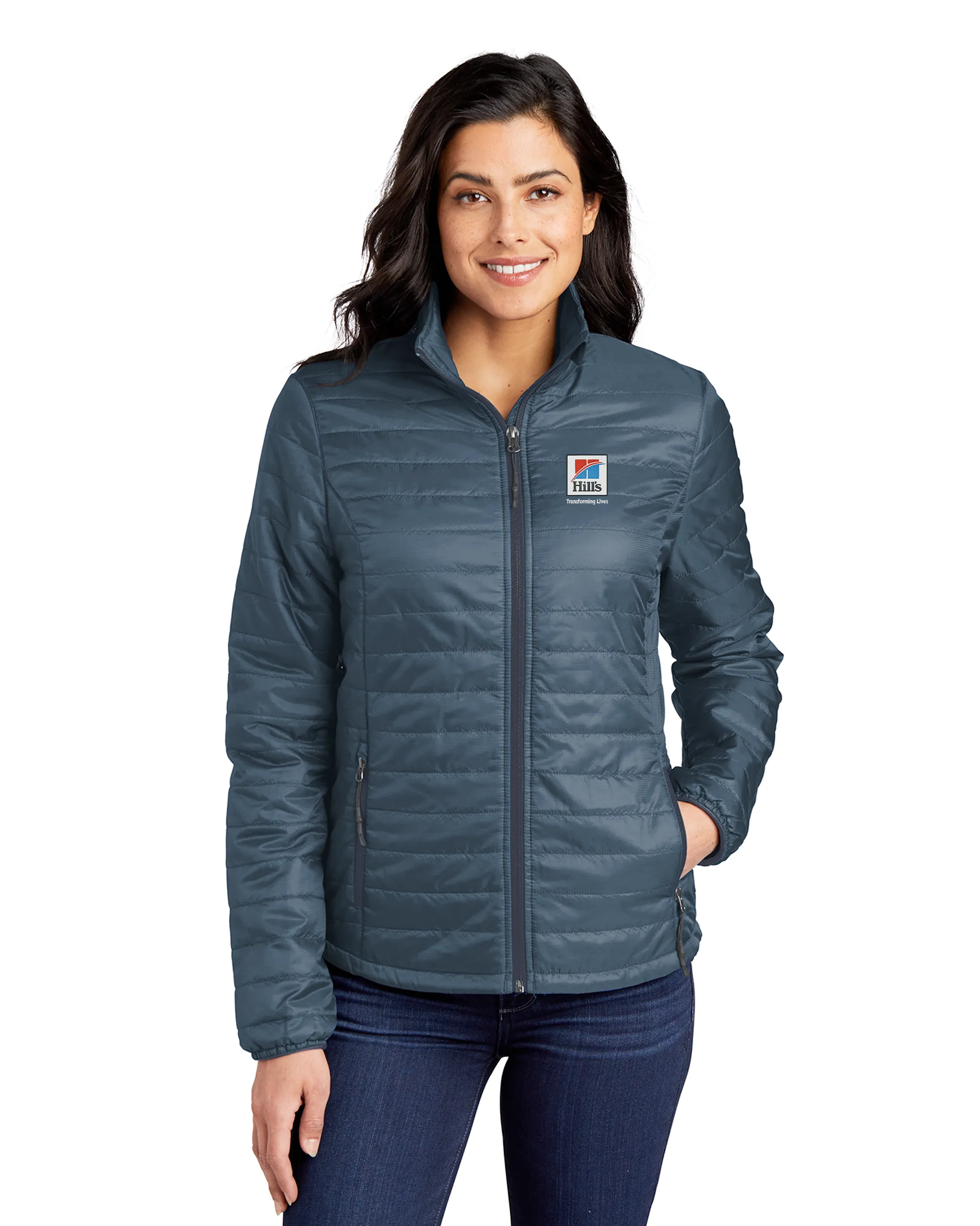 Hill's Apparel - Port Authority Ladies Packable Puffy Jacket - L850