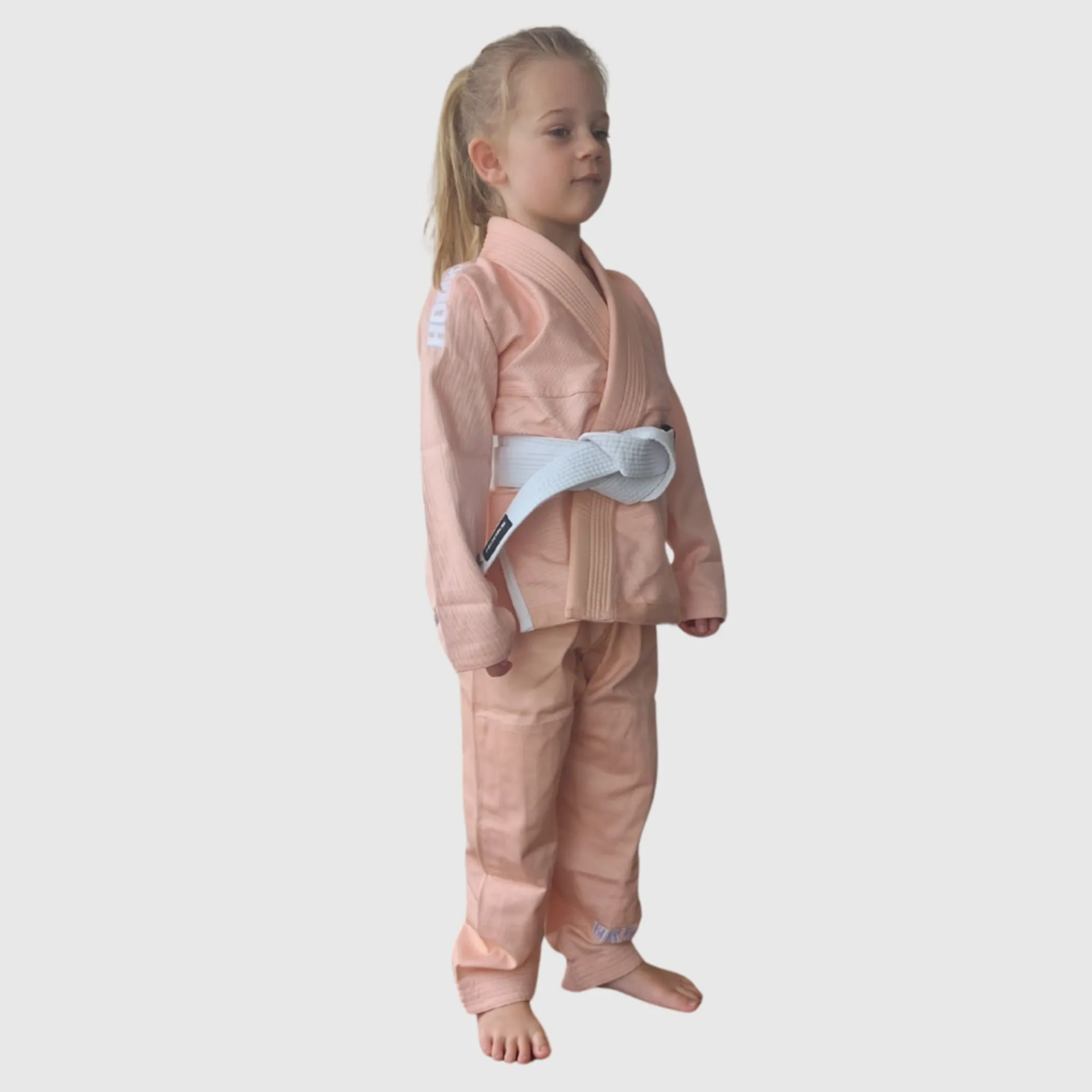 Hooks BJJ GI - Kids Classic - Peach includes White Belt