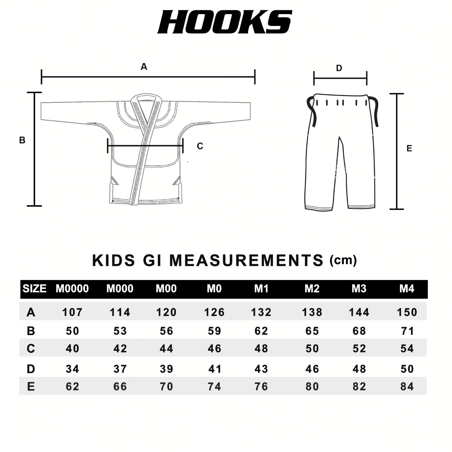Hooks BJJ GI - Kids Classic - Peach includes White Belt