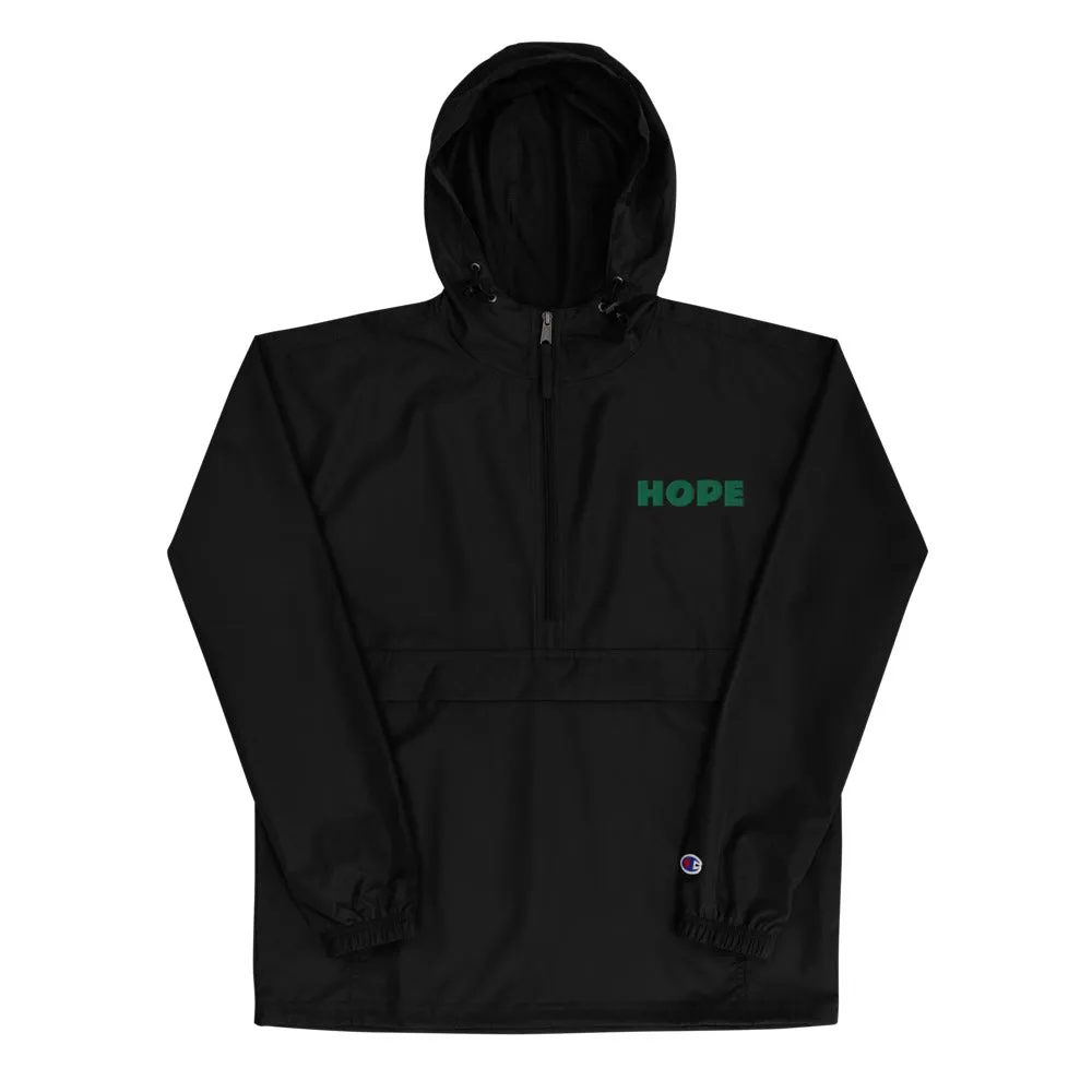 Hope Embroidered Champion Packable Jacket
