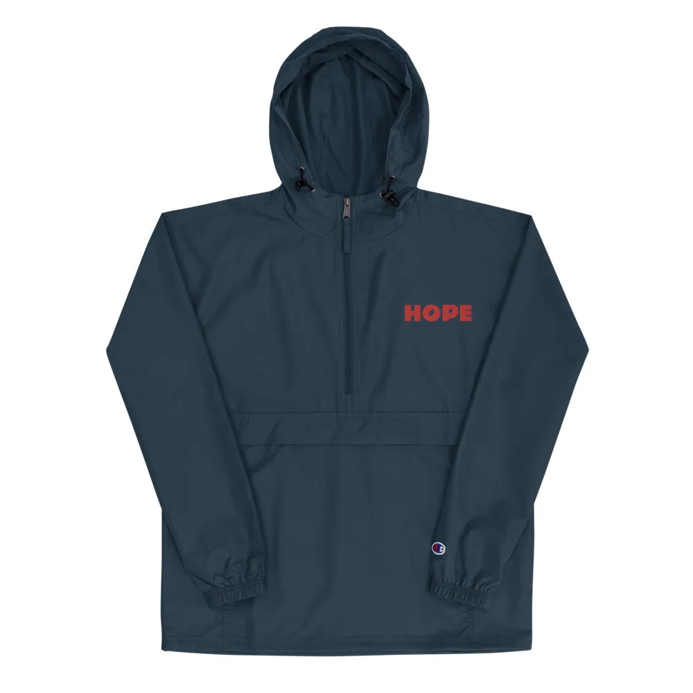 Hope Embroidered Champion Packable Jacket