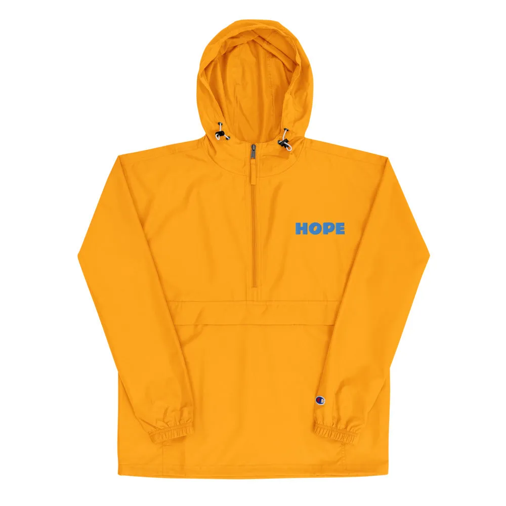 Hope Embroidered Champion Packable Jacket
