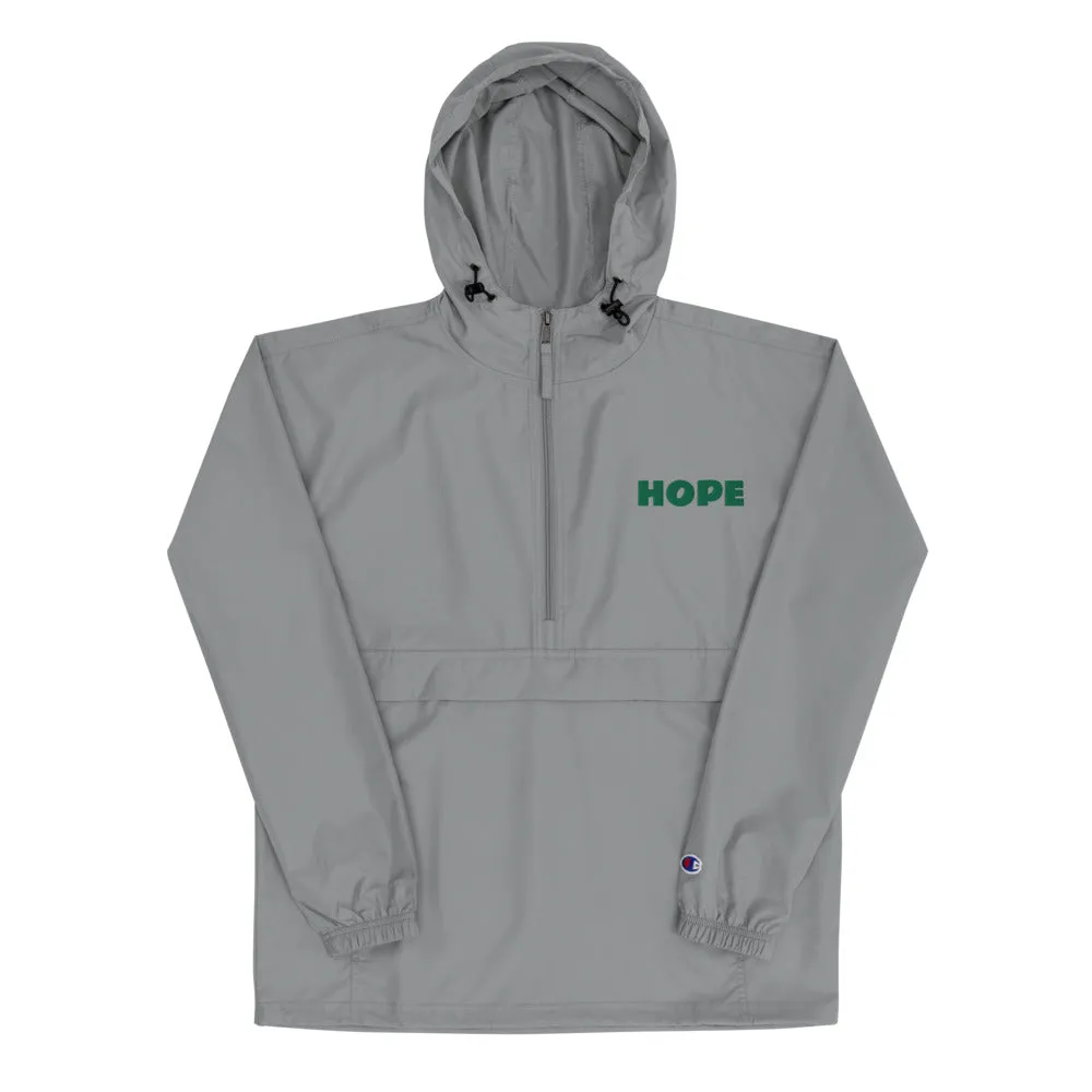 Hope Embroidered Champion Packable Jacket