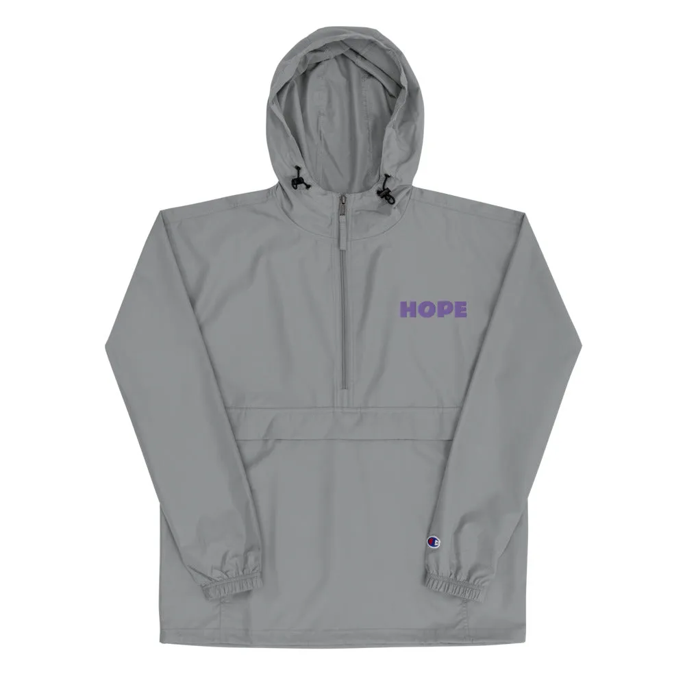 Hope Embroidered Champion Packable Jacket