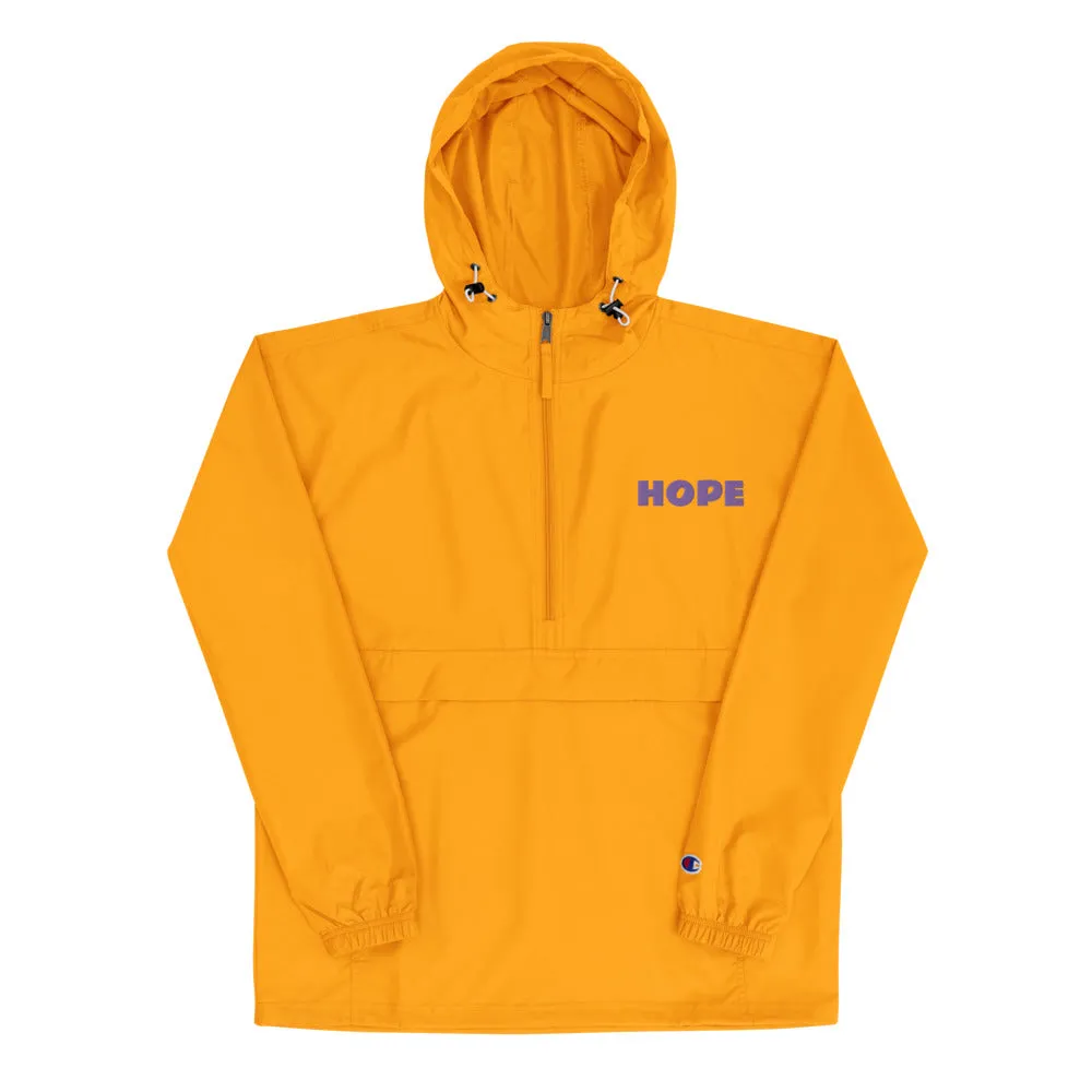 Hope Embroidered Champion Packable Jacket