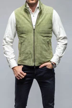 Huracan Suede Vest In Green