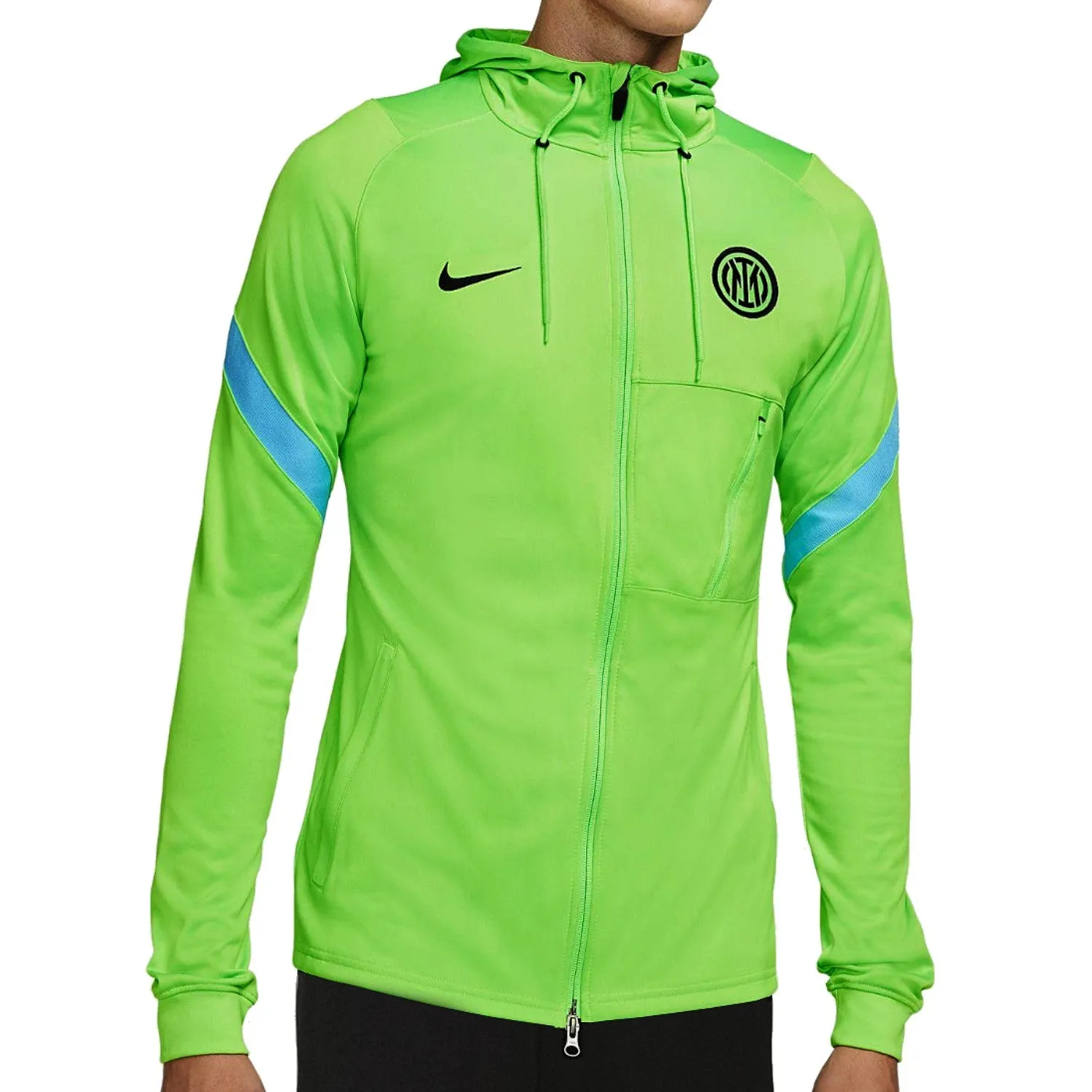 Inter Milan green UCL hooded presentation tracksuit 2021/22 - Nike