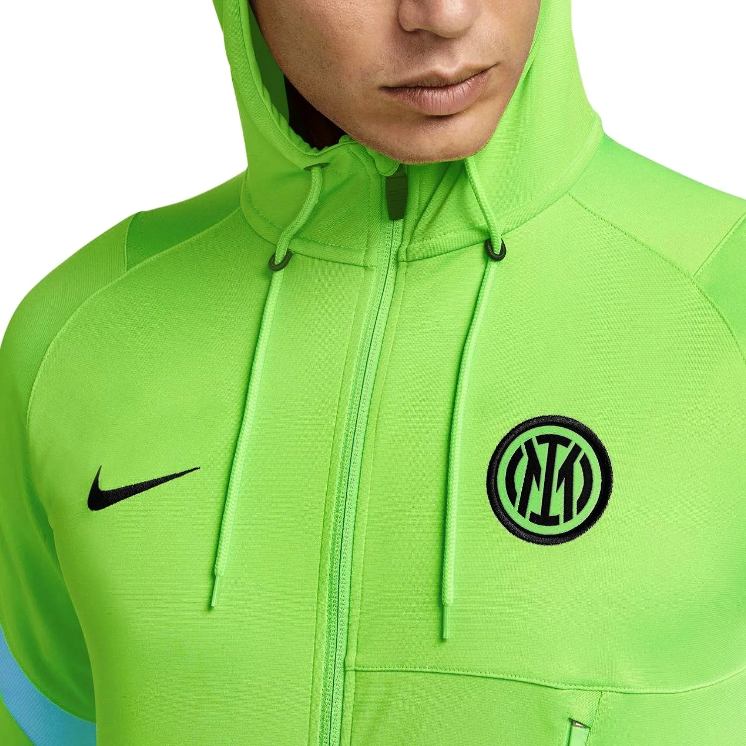 Inter Milan green UCL hooded presentation tracksuit 2021/22 - Nike
