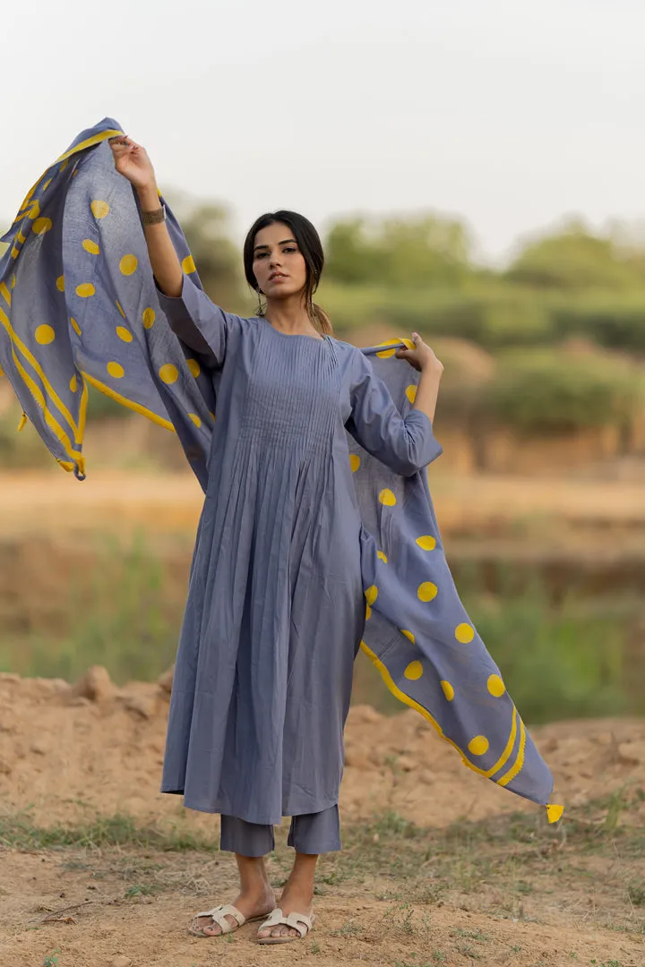 Iris Blue Kurta Set