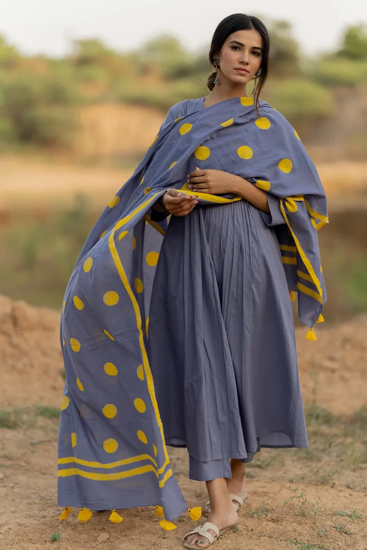 Iris Blue Kurta Set