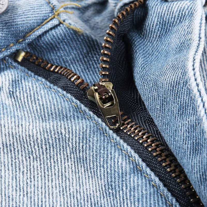 Irregular Hem Denim Shorts Jeans Hot Pants