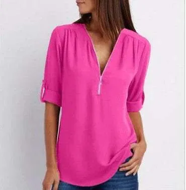 Ivonne® | Women'S Blouse, Casual, Lightweight And Breathable, Suitable For Everyday Use
