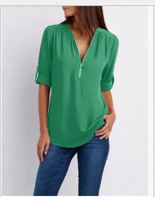 Ivonne® | Women'S Blouse, Casual, Lightweight And Breathable, Suitable For Everyday Use