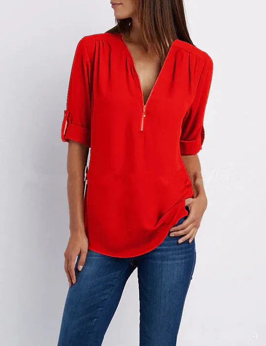 Ivonne® | Women'S Blouse, Casual, Lightweight And Breathable, Suitable For Everyday Use