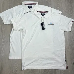 James Harvest Sportswear Mens Hexaware White Polo Shirts Size Large (2 Shirts)