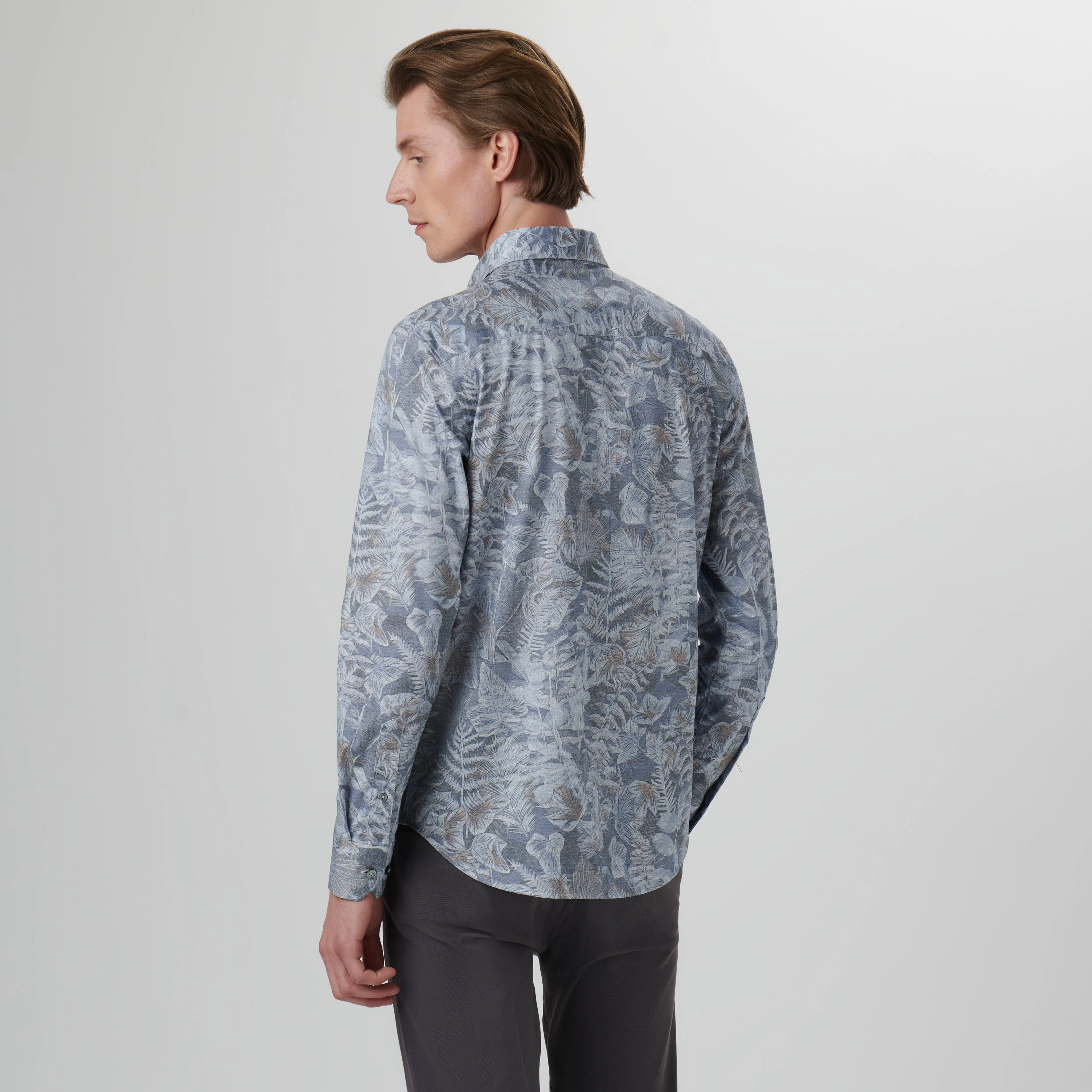 James Leaf Print OoohCotton Shirt