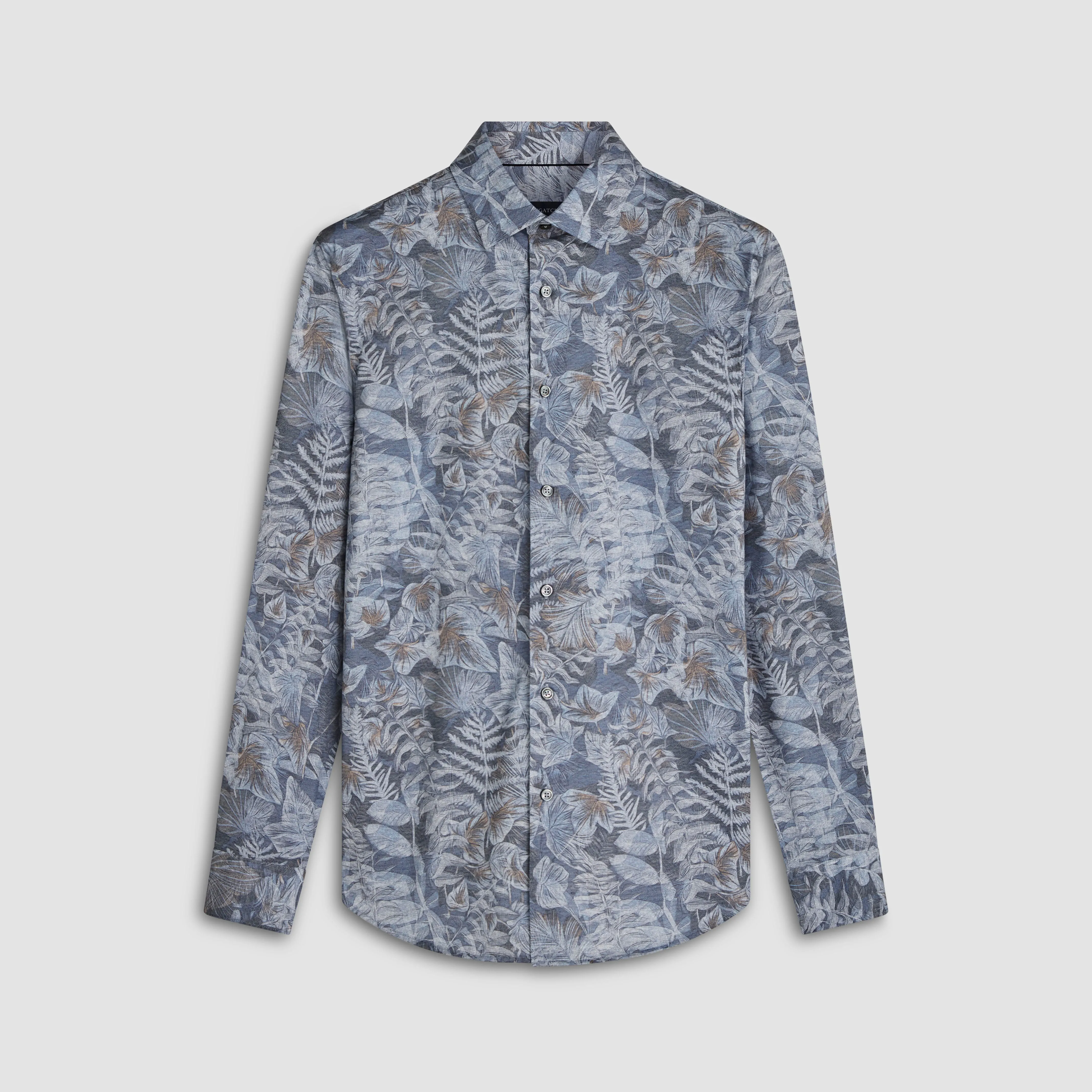 James Leaf Print OoohCotton Shirt