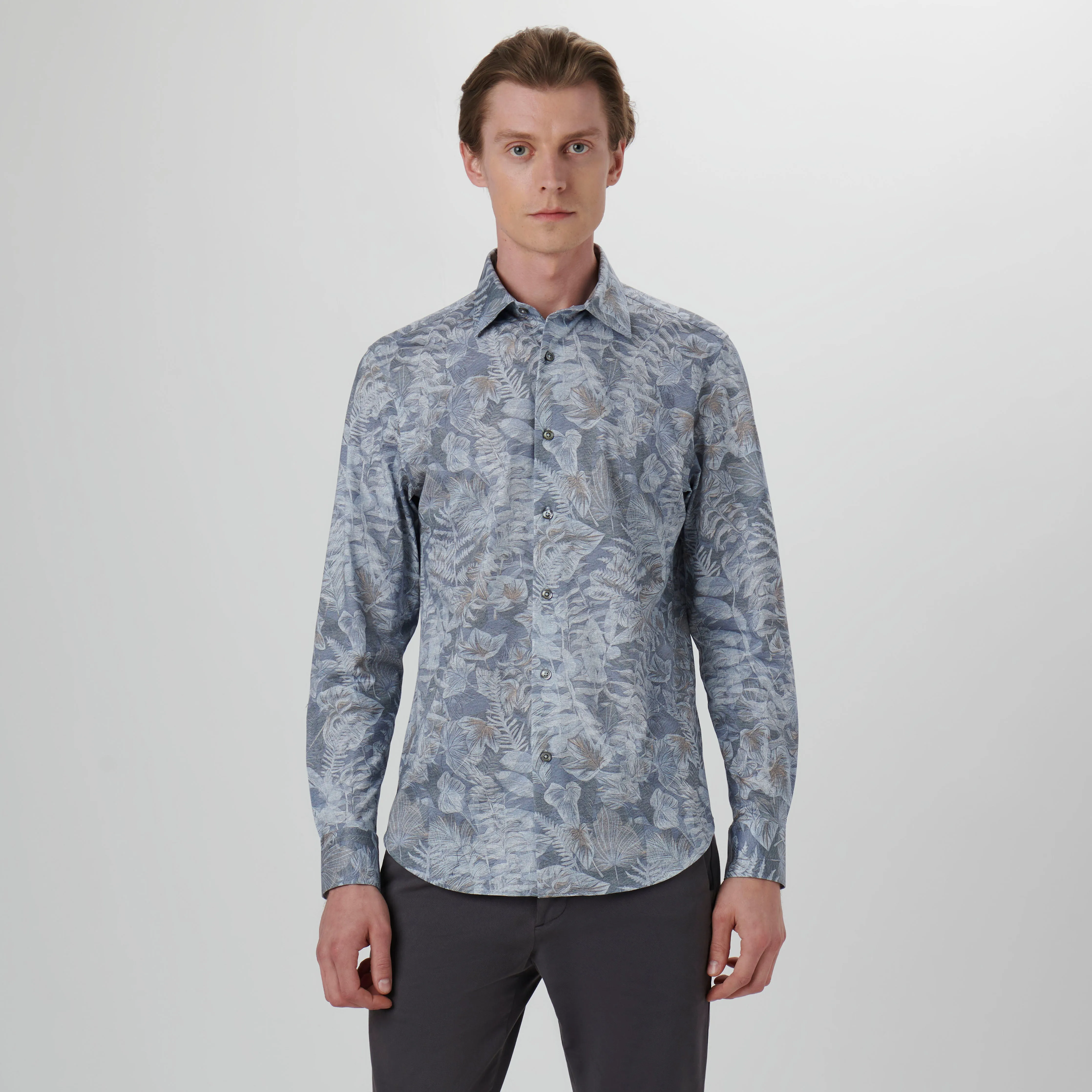 James Leaf Print OoohCotton Shirt