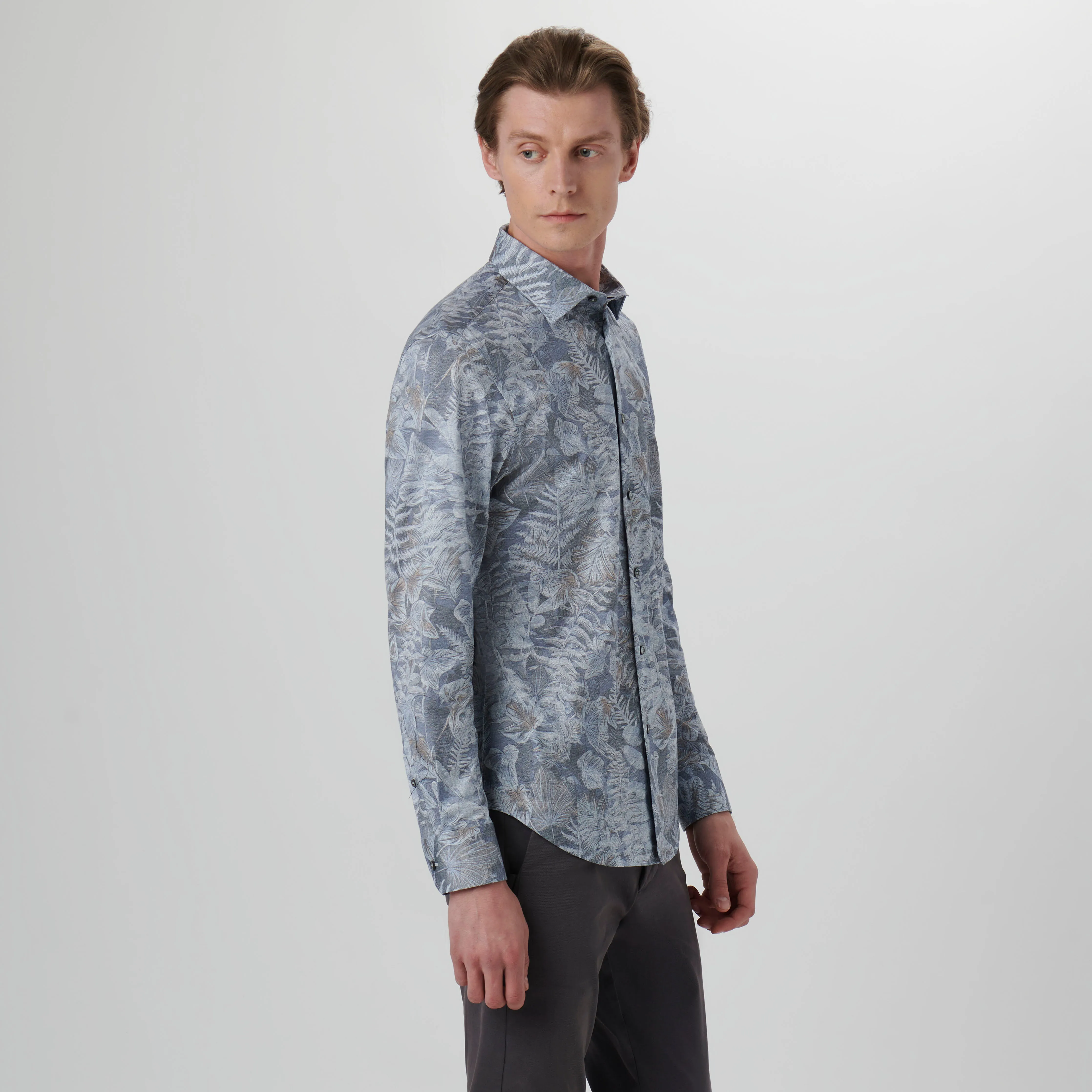 James Leaf Print OoohCotton Shirt