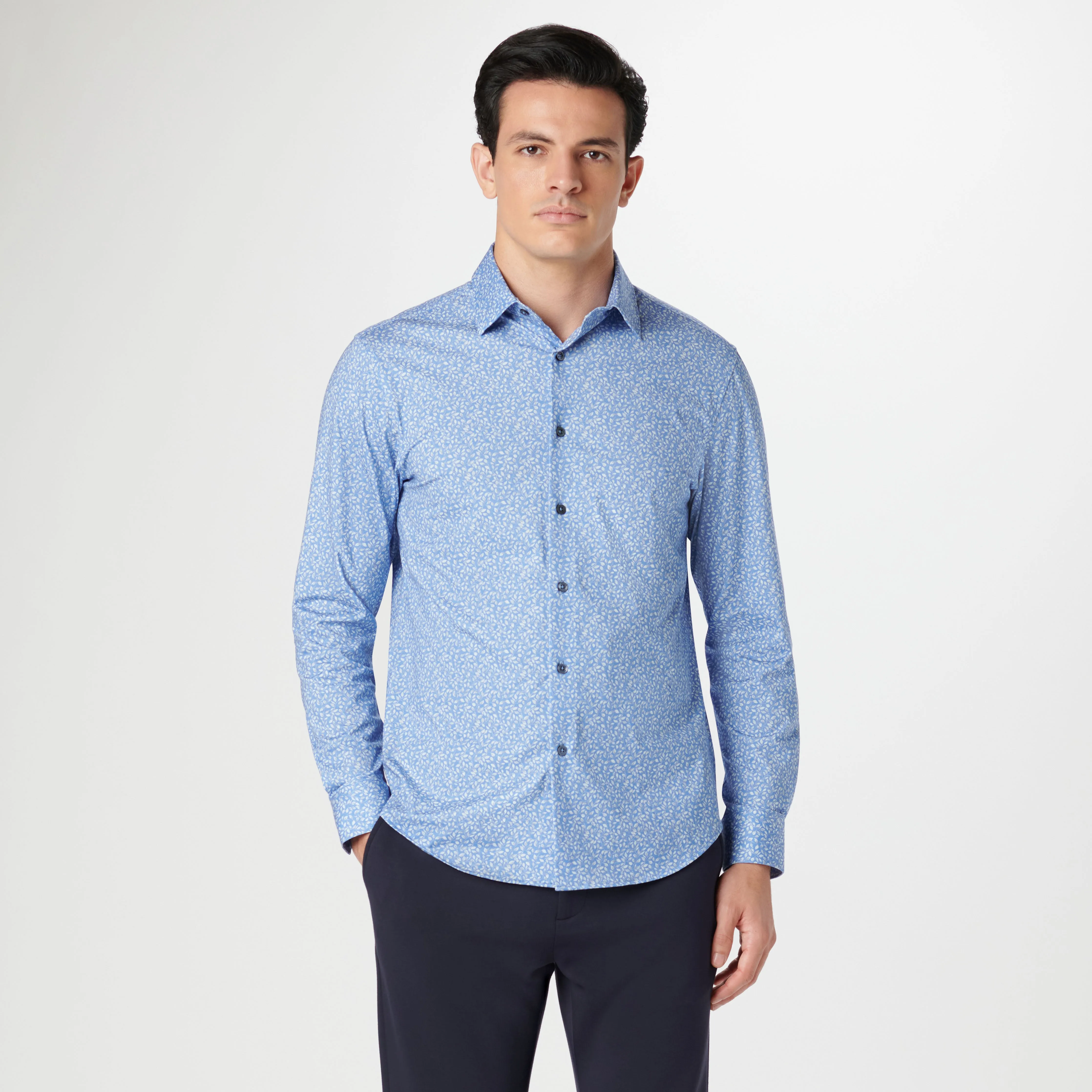 James Leaf Print OoohCotton Shirt