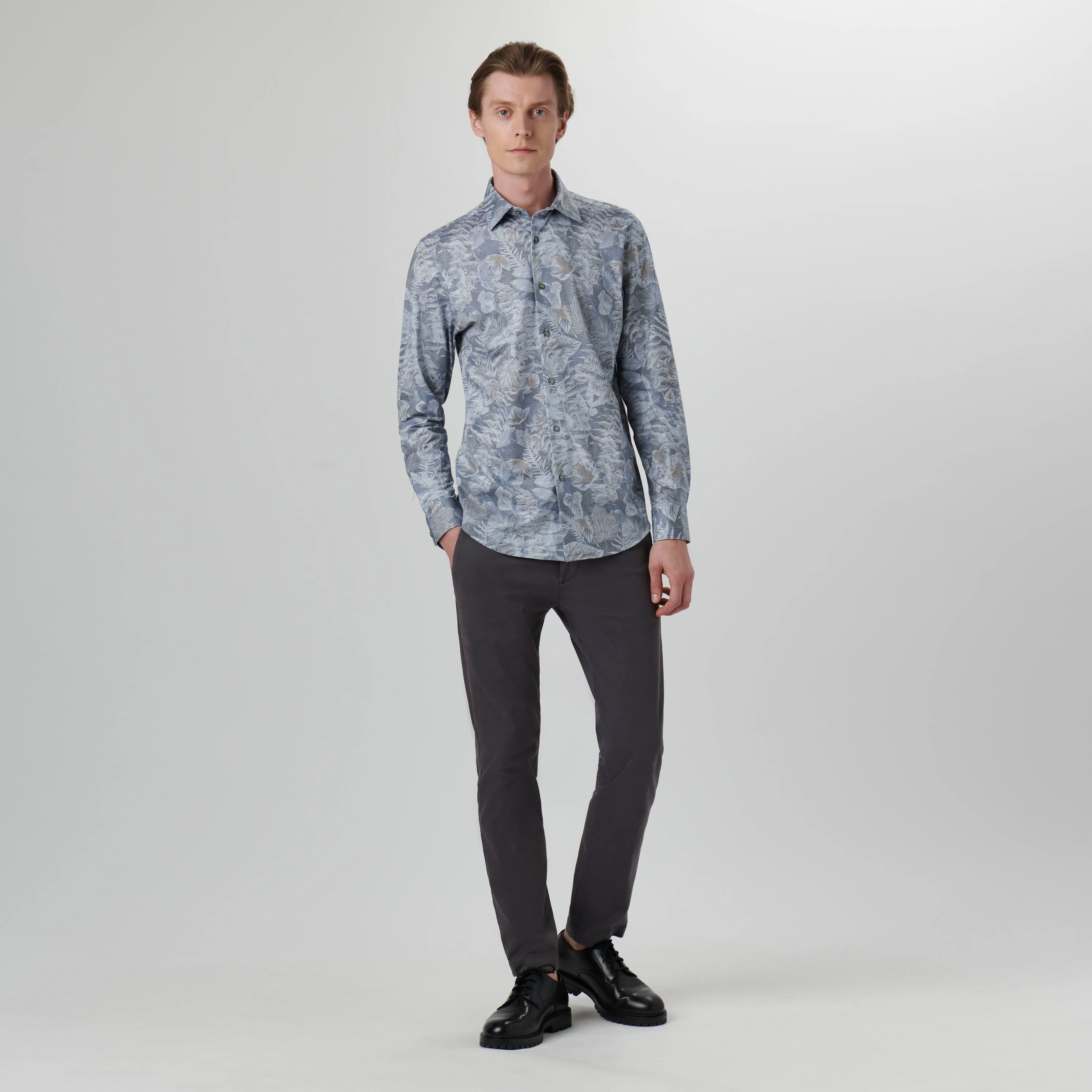 James Leaf Print OoohCotton Shirt